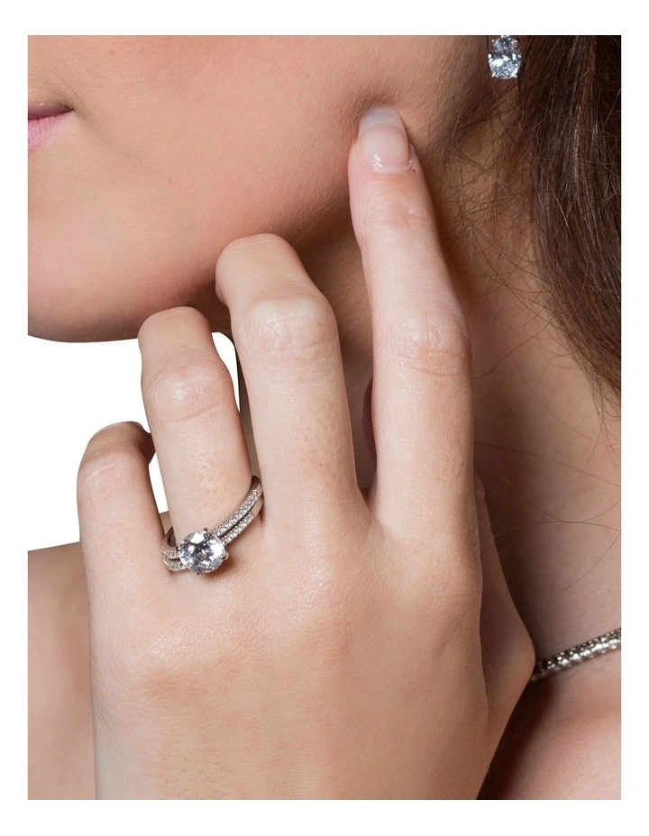 Iconic Bridal Francesca Silver Ring
