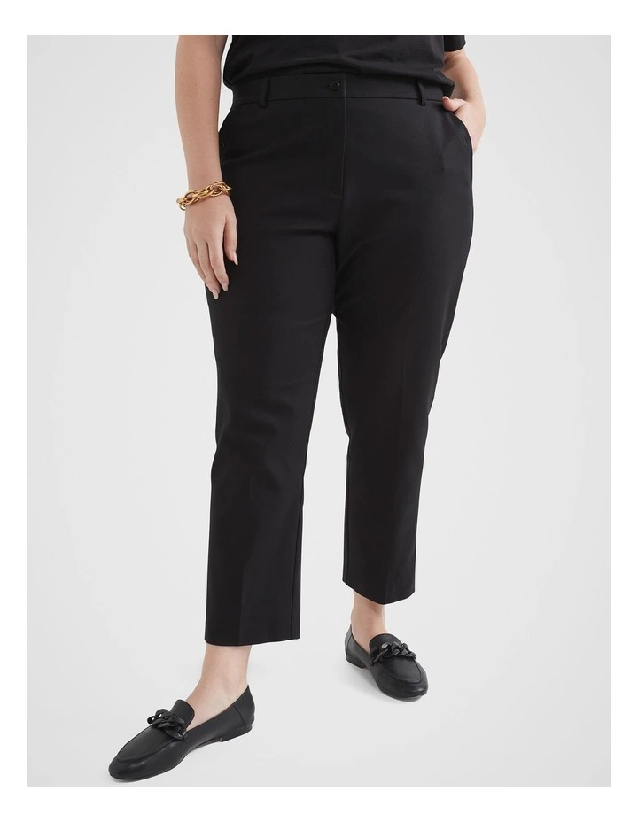 The Refined Stretch Cotton Trouser In Black