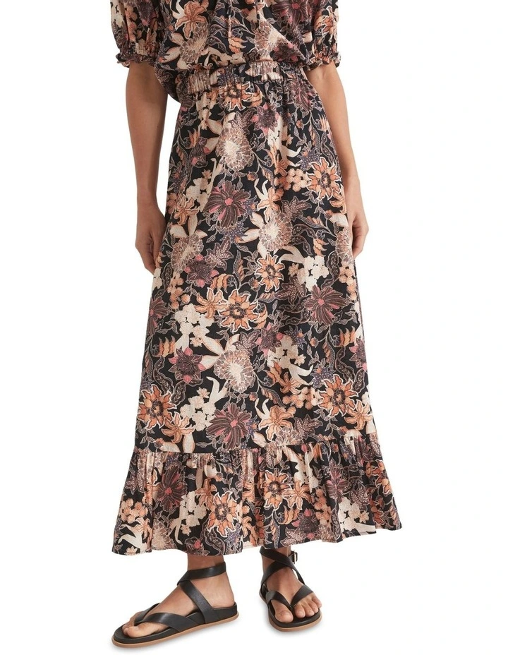 Floral Midi Skirt