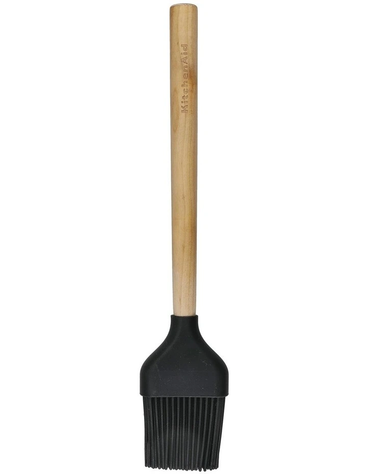Maple Wood Basting Silicone Brush in Brown
