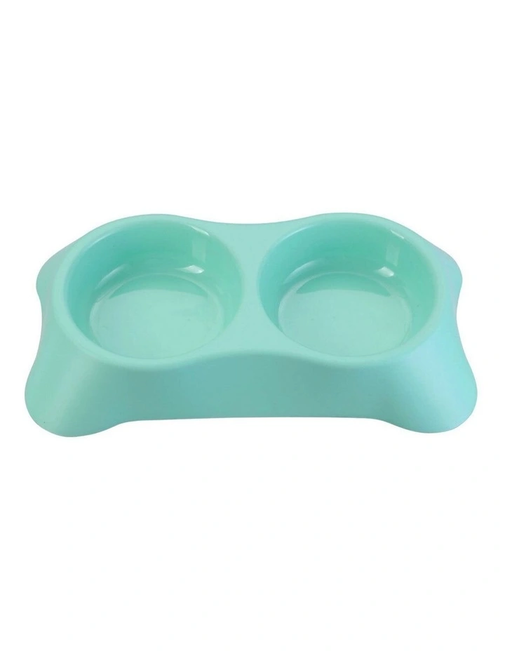 31cm Pets/Dogs Round Essentials Dual Bowl/Dishes/Feeders Assorted