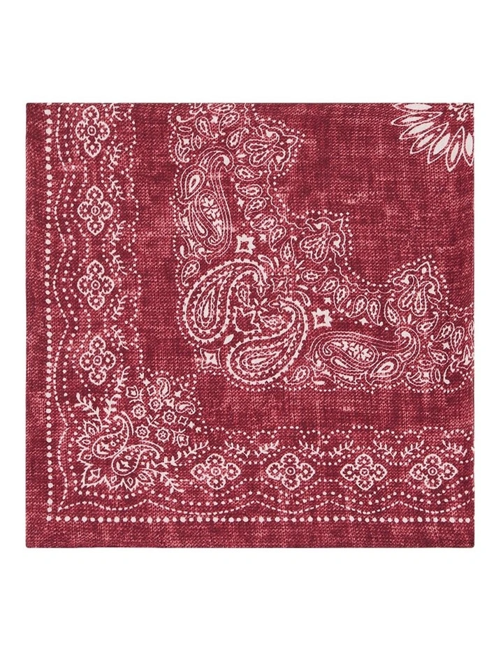 Larsen Pocket Square in Burgundy