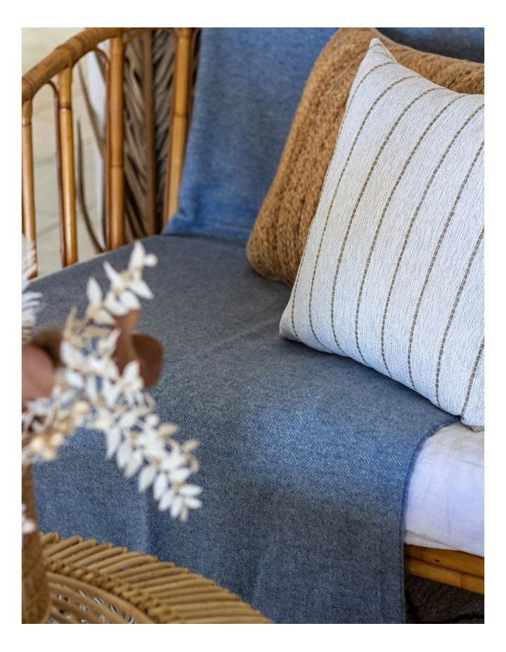 Hampton Throw Blanket in Blue