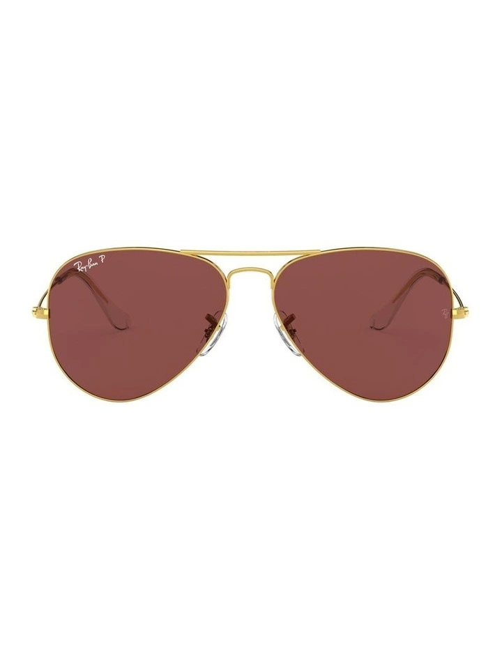 Aviator Gold RB3025 Polarised Sunglasses