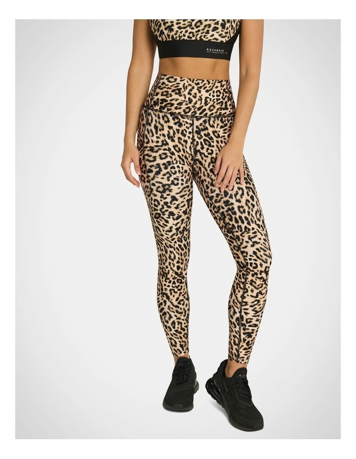 Animal Pocket Full Length Tights in Natural Animal