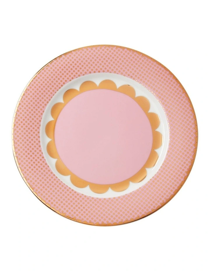 Gift Boxed Teas & C's Regency Rim Plate 19.5cm in Pink