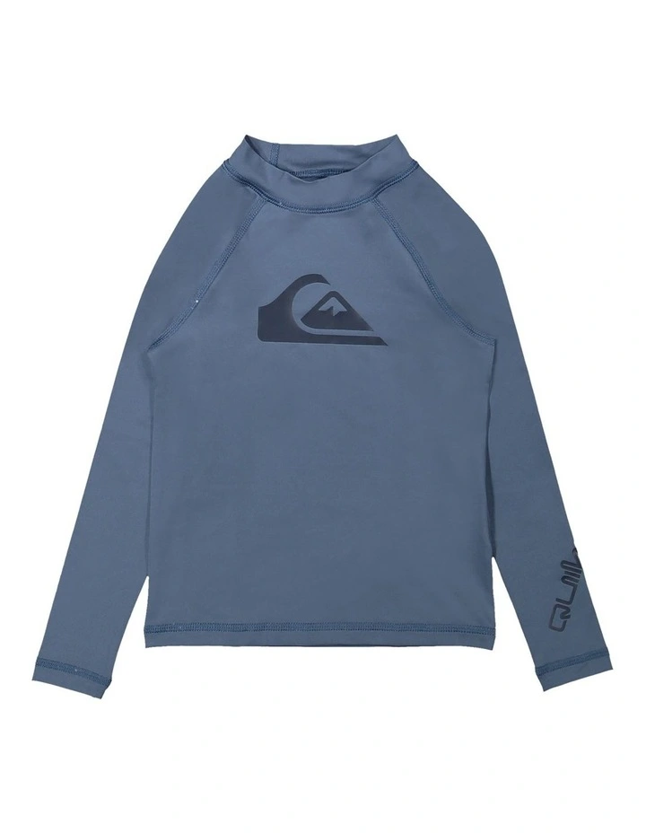 All Time Long Sleeve UPF 50 Rash Vest in Bering Sea