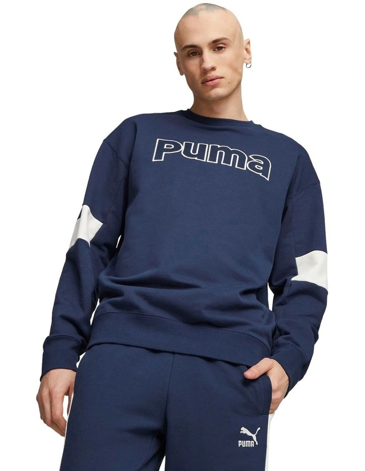 Puma Team Crew Tr Knit in Perisian Blue
