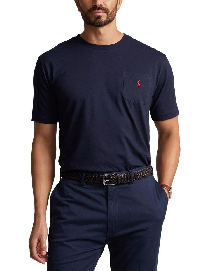 Jersey Pocket T-shirt in Black