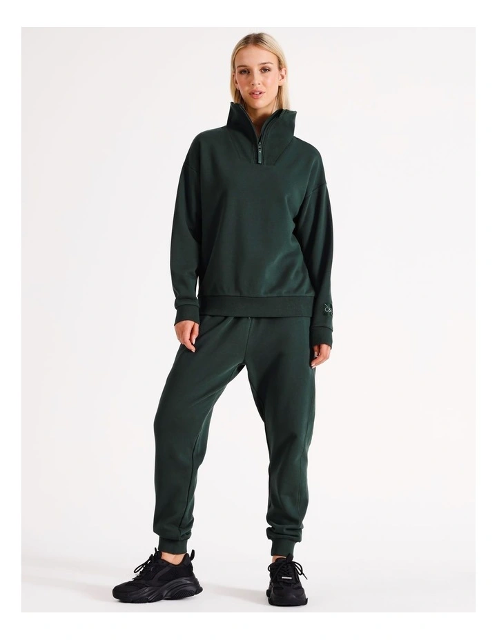 Half Zip Sweater in Green