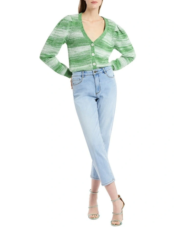 Love Dive Cardigan in Green Multi