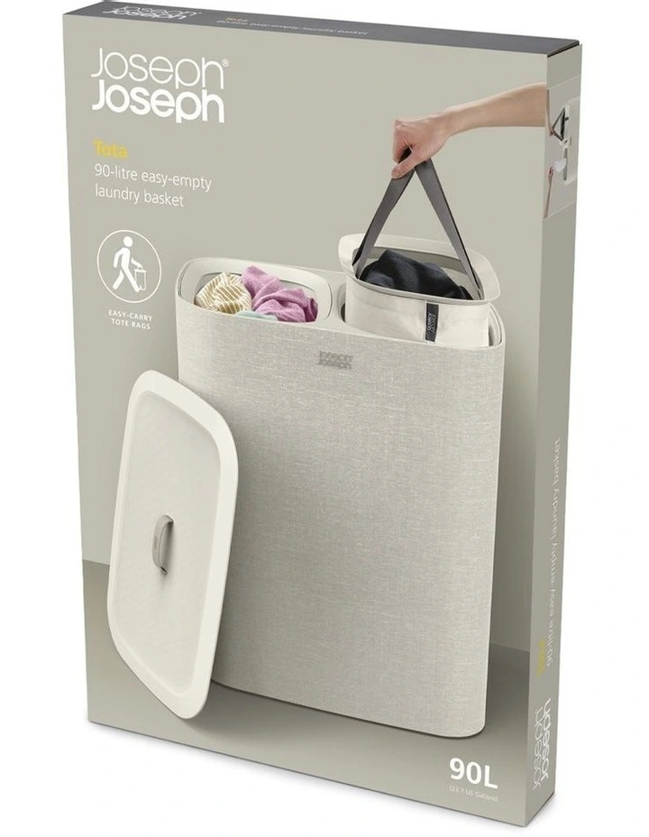 Tota Laundry Basket 90L in Ecru