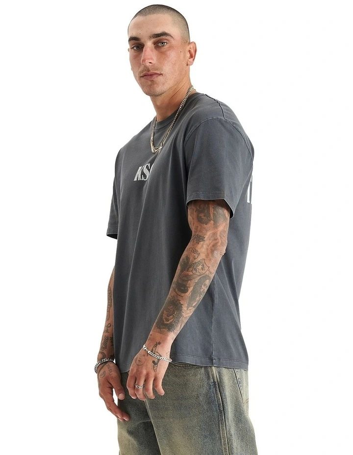 Anahem Relaxed Tee in Pigment Asphalt