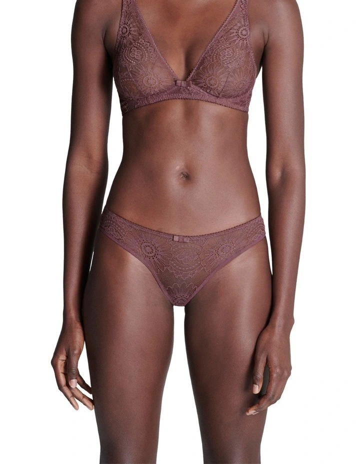 Embleme Progressive Bikini Brief in Brown