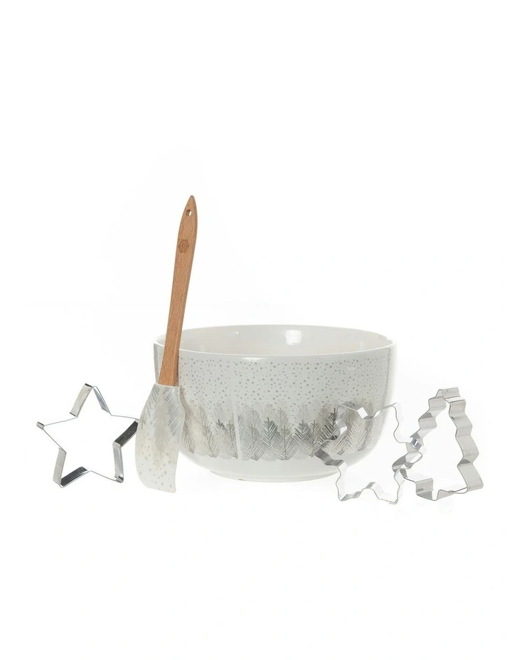 Electroplate Tree Mini Mix Bowl Set in Silver