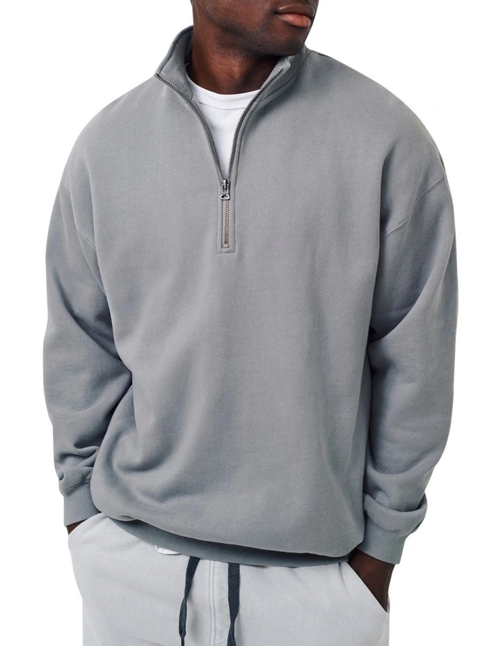 The Del Sur Track Top in Grey