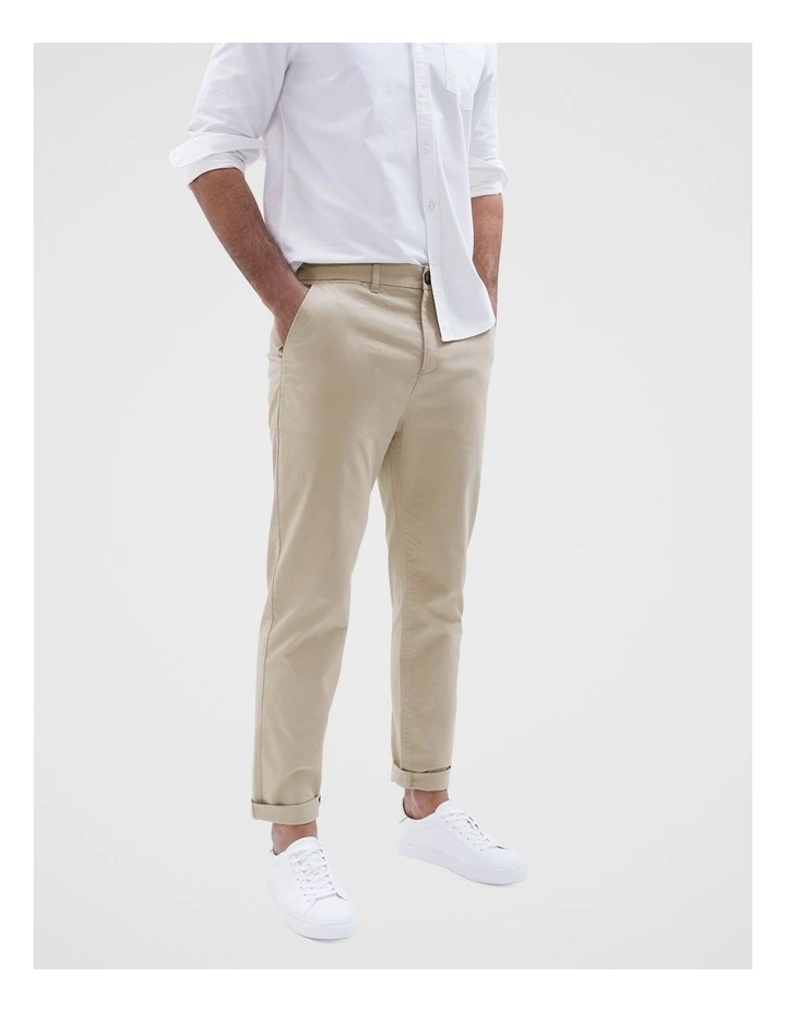 Slim Chino Pant in Stone