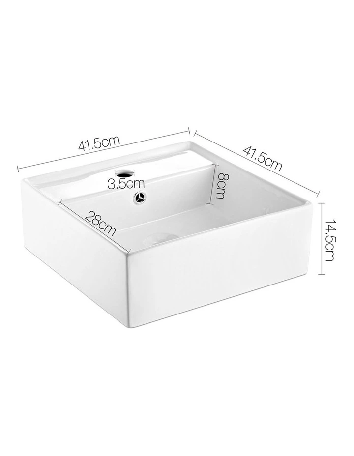 Cefito Ceramic Rectangle Sink Bowl White