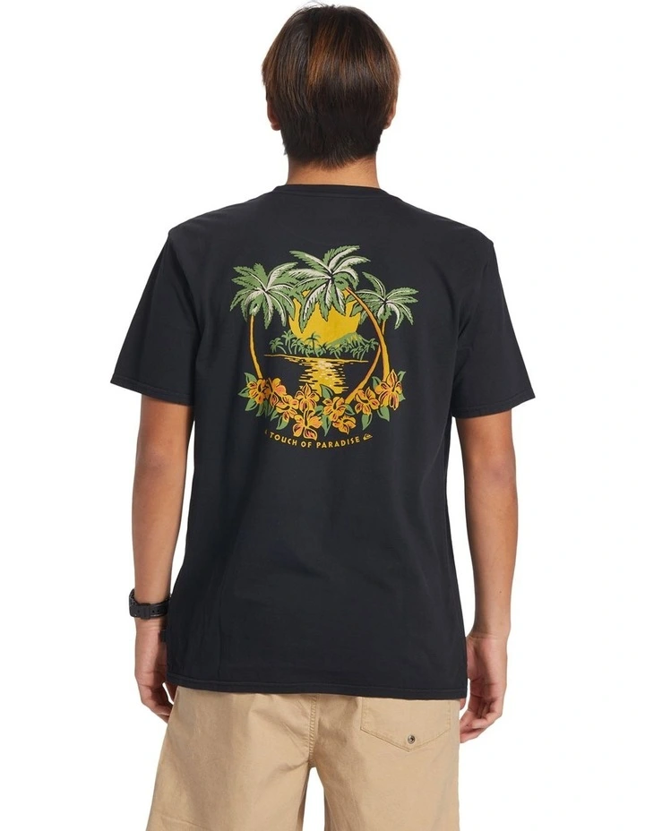 Island Cap T-shirt in Black