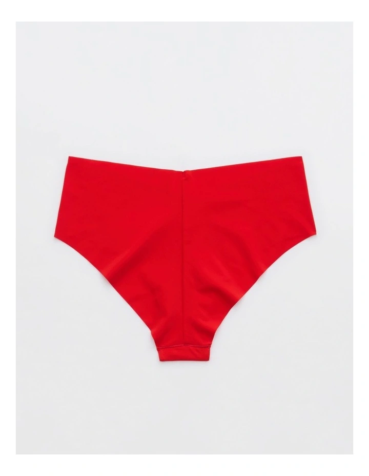 Smoothez No Show Cheeky Underwear in Holiday Red