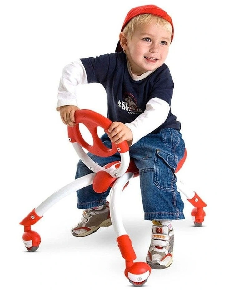 Pewi Ride On Push Toy Kids 3y Walking Buddy in Red