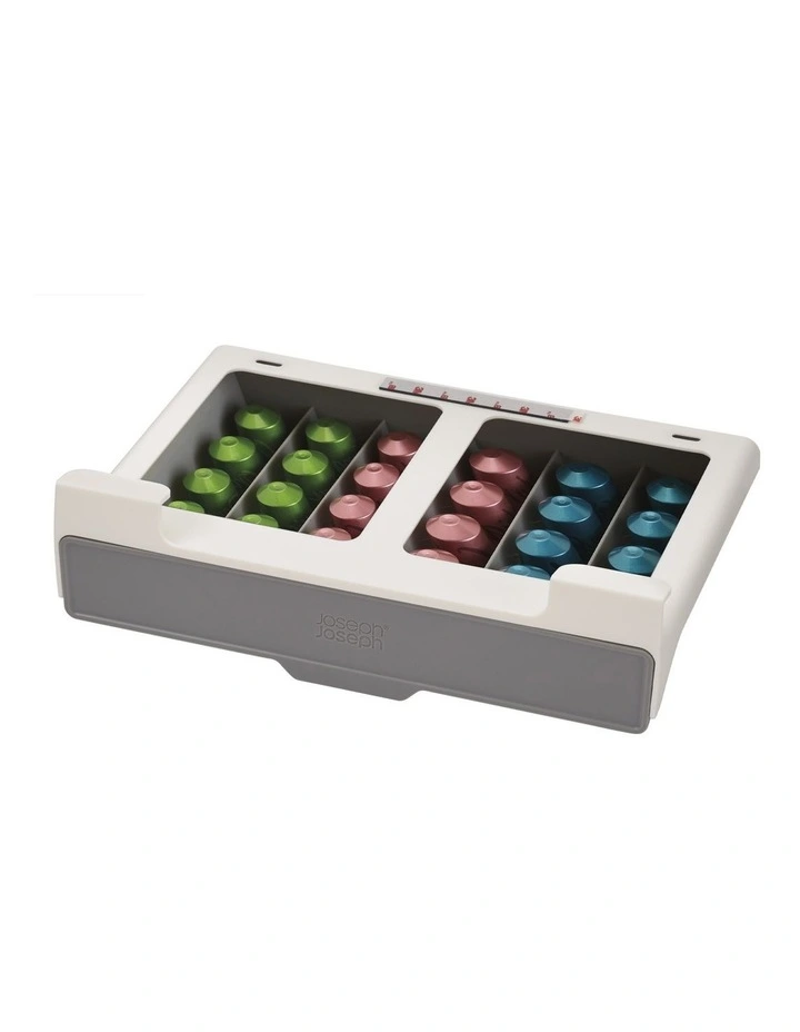 Cupboard Store Coffee Capsule Drawer in Grey