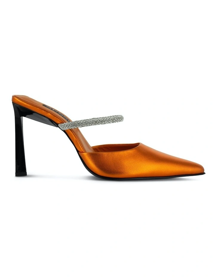 Odessy I Heeled Mules in Orange