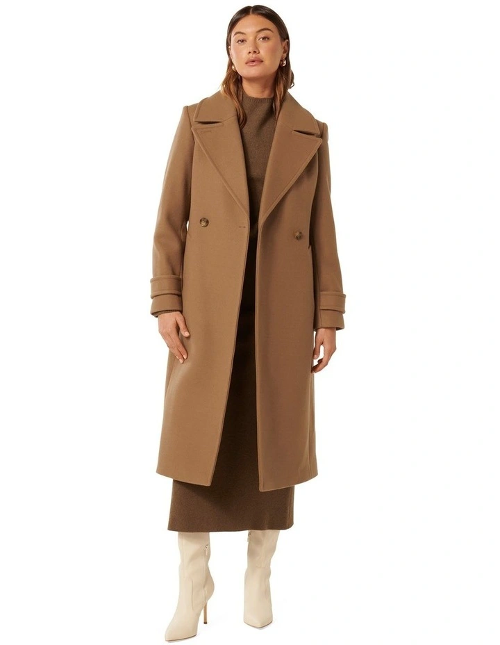 Sadie Belted Coat in Camel