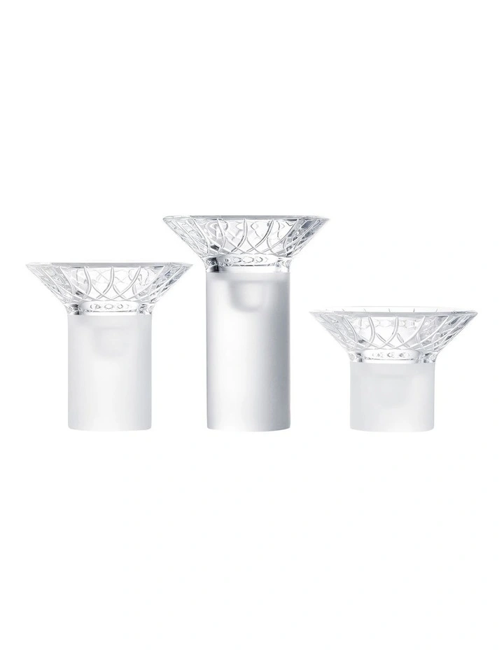 Lismore Arcus Candlestick Set of 3 in Clear