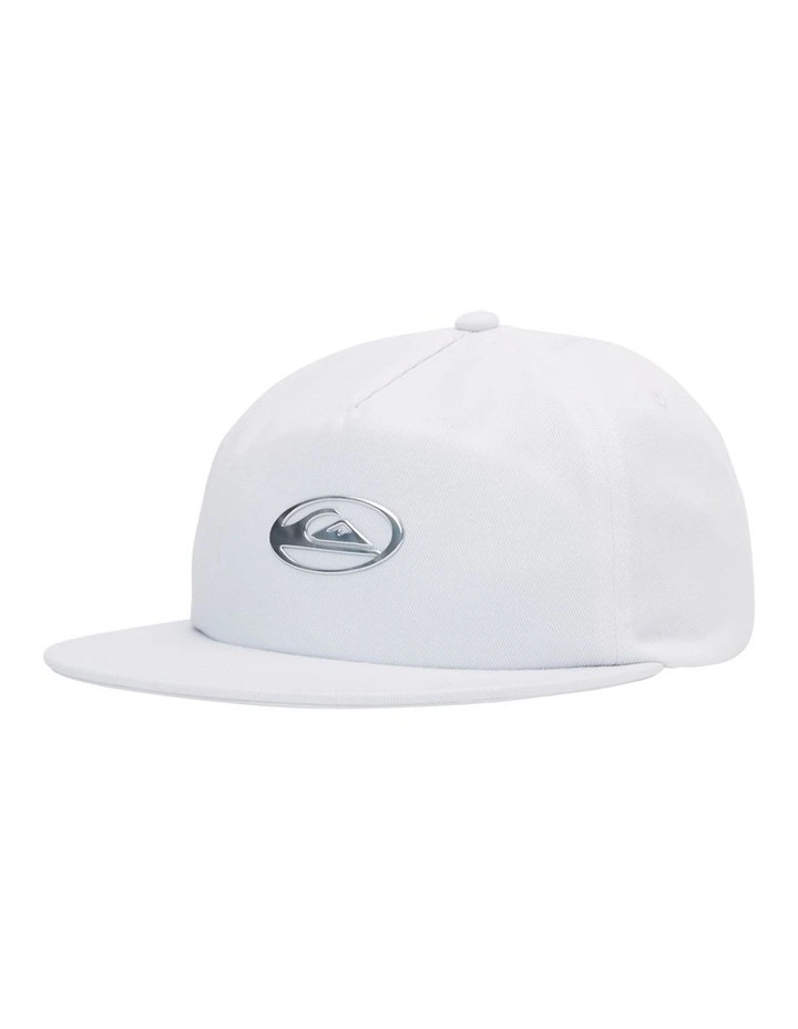 Saturn Strap Back Cap in White