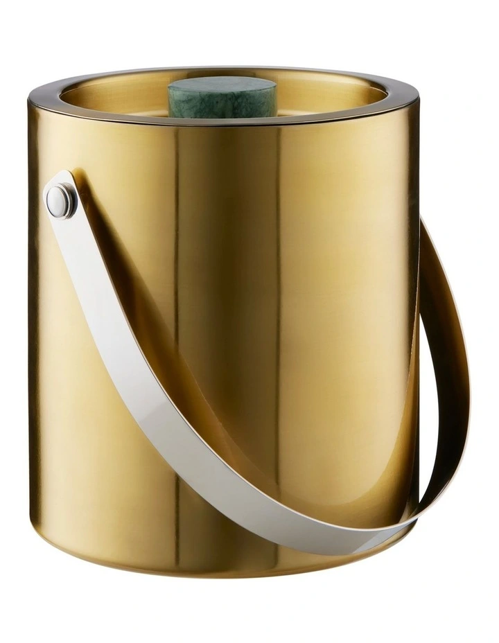 Cocktail & Co Capitol Ice Bucket 1.5L in Gold/Green Marble