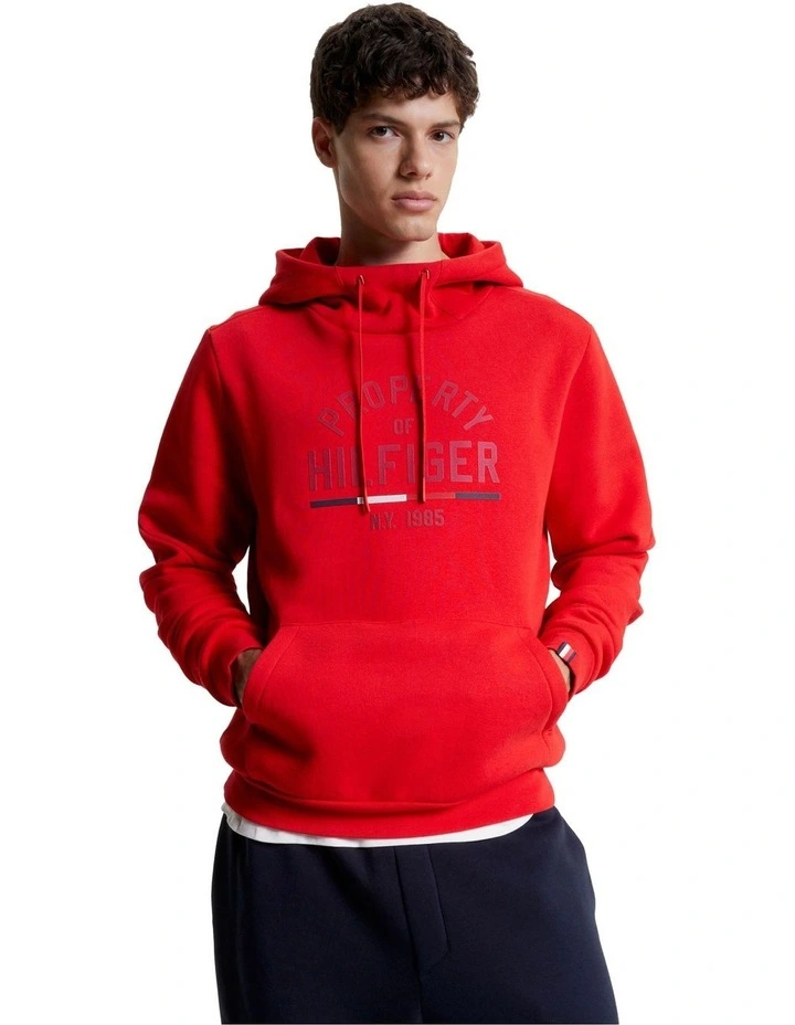 Sport Graphic Logo Hoodie in Orange