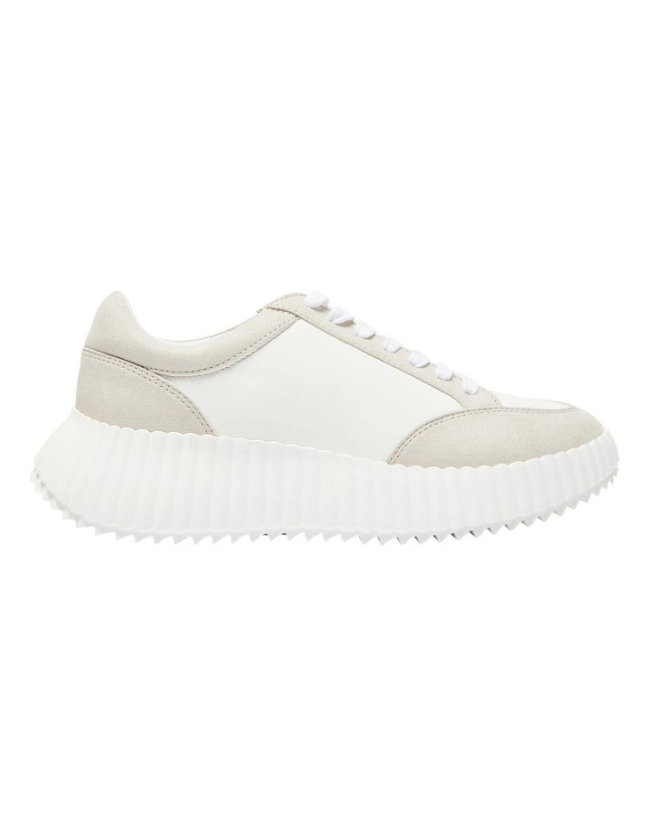 Track Sneakers in White Natural