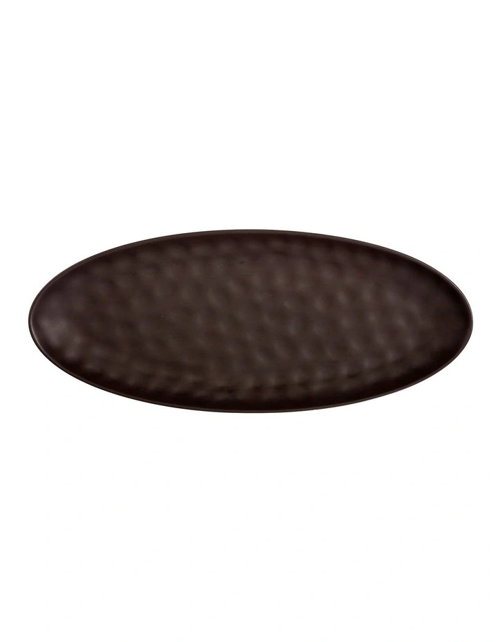 Gravity Gift Boxed Oval Platter 50x21cm in Black