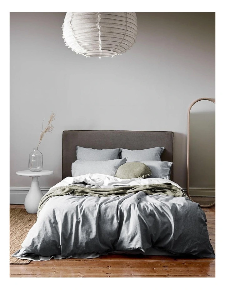 Chambray Fringe Bedlinen Collection in Dove
