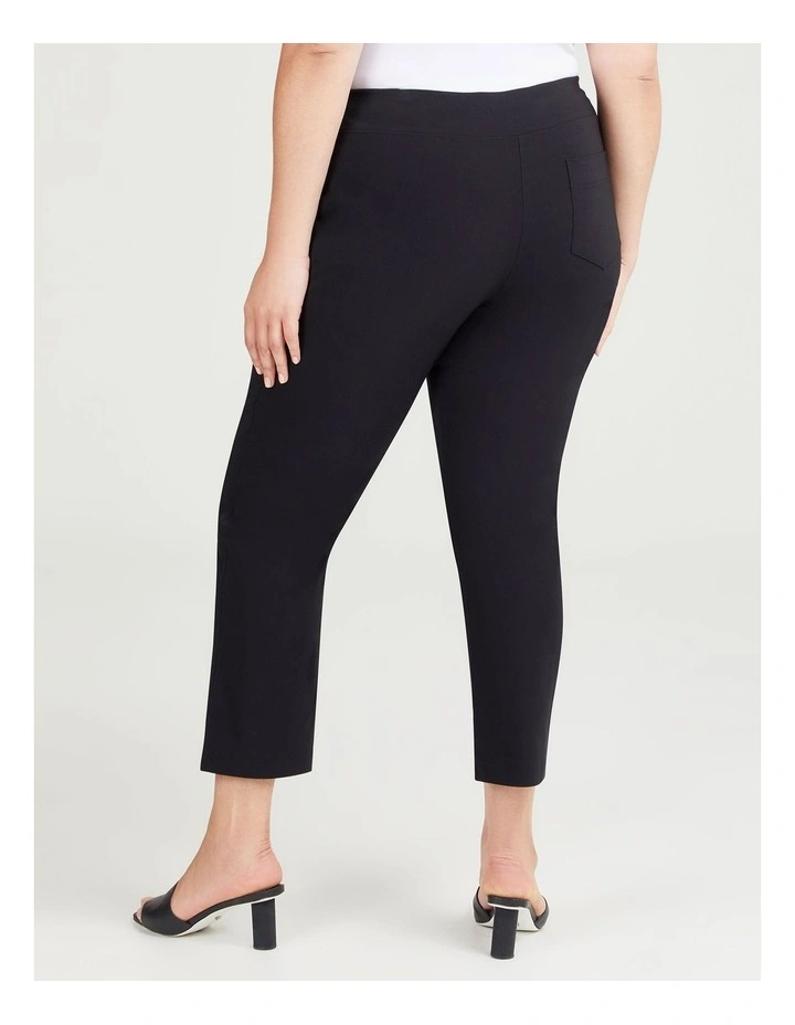 Expose Split Hem Crop Pant in Black