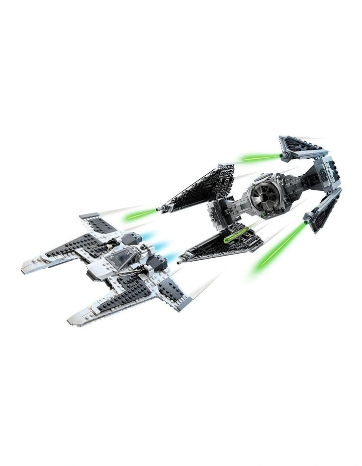Star Wars Mandalorian Fang Fighter vs. TIE Interceptor 75348