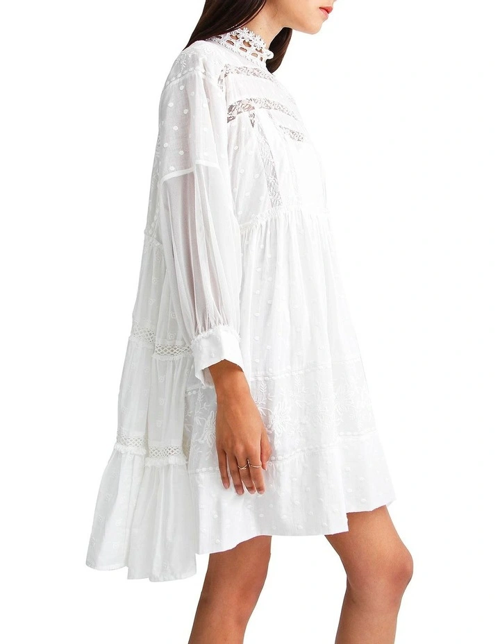 Unforgettable Oversized Lace Mini Dress