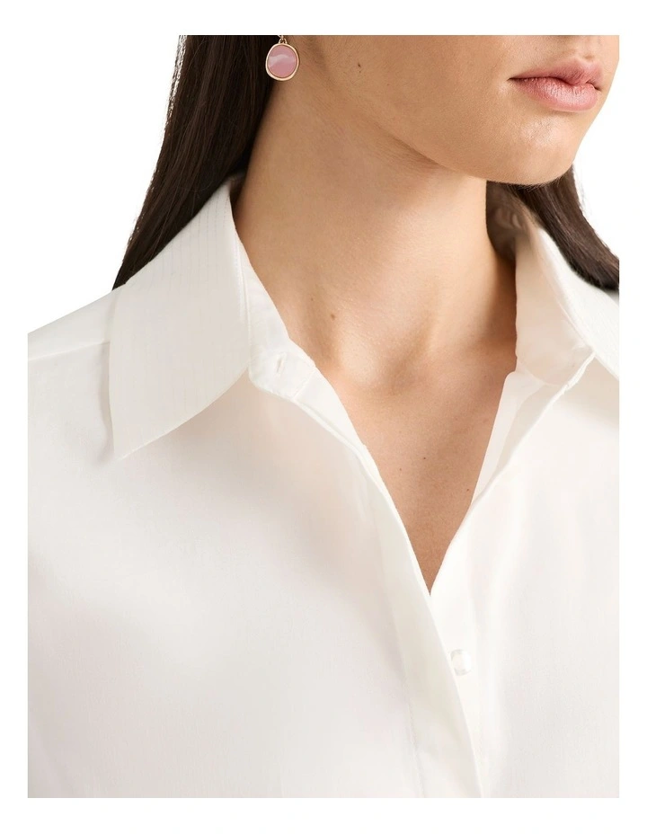 Linnea Cotton Shirt in Ivory