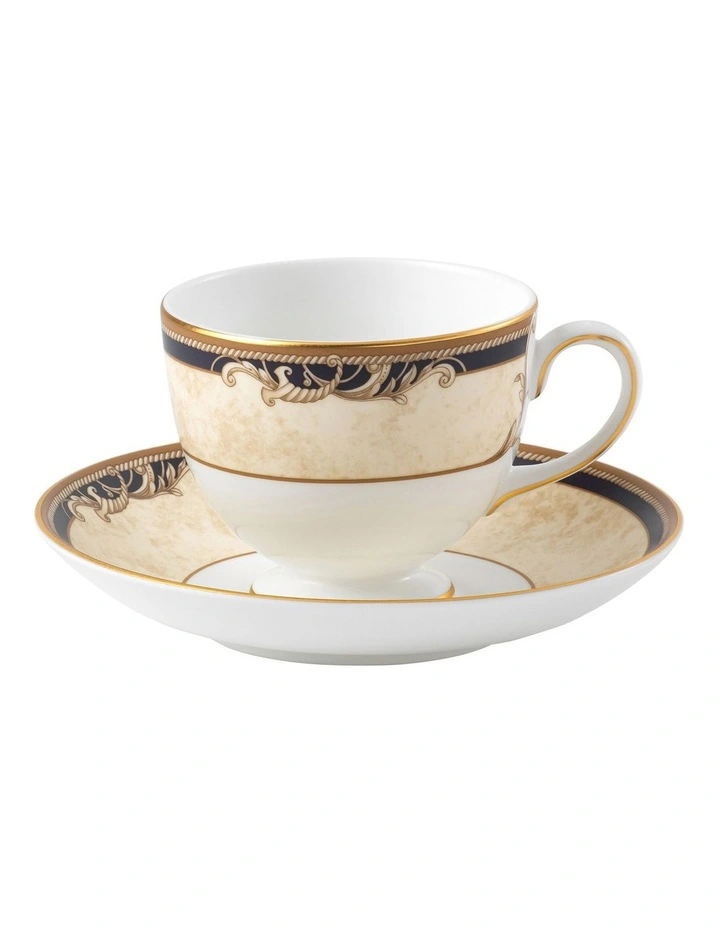 Cornucopia Teacup & Saucer Leigh