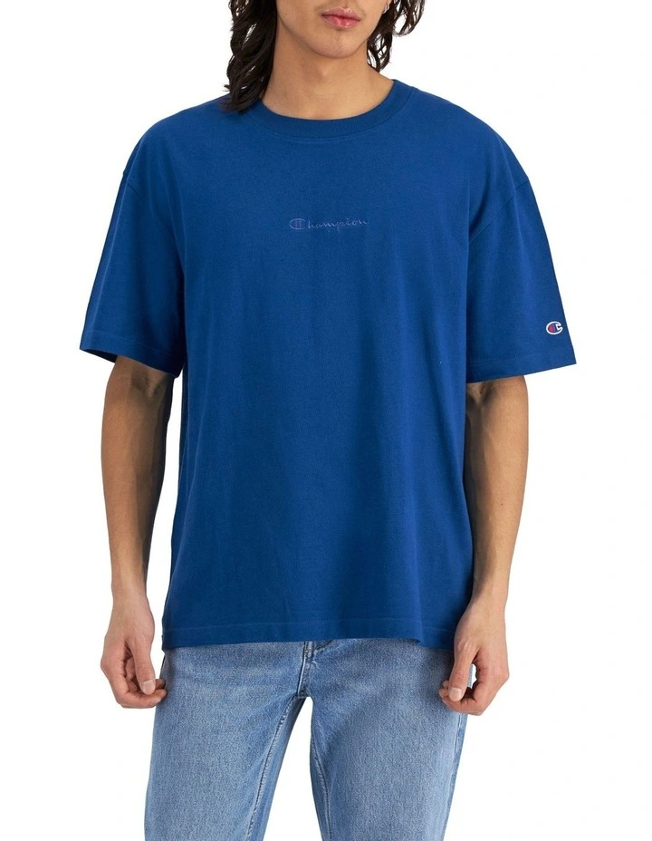 Heritage New Script Tee in Universe