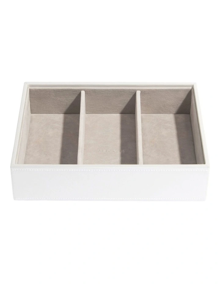 Classic Deep Watch Accessories Layer White Jewellery Box