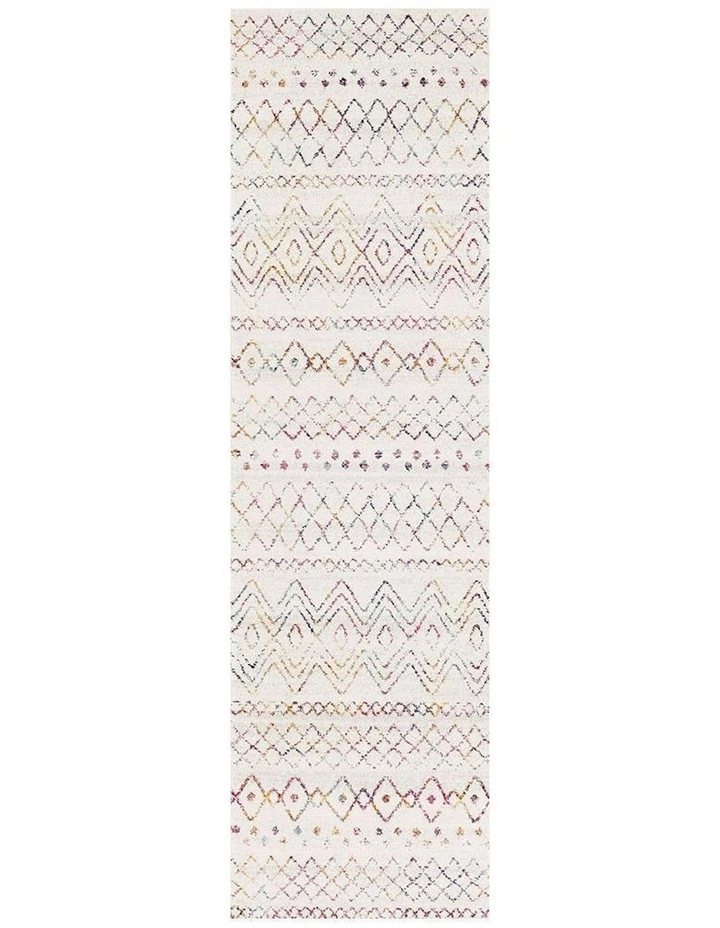 Oasis Nadia Rustic Tribal Runner Rug in Multi