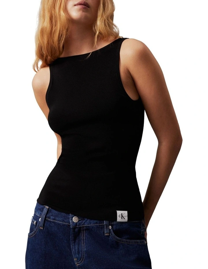 Archive Sweater Tank in Black