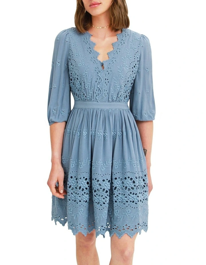 Sweet Talk Eyelet Mini Dress