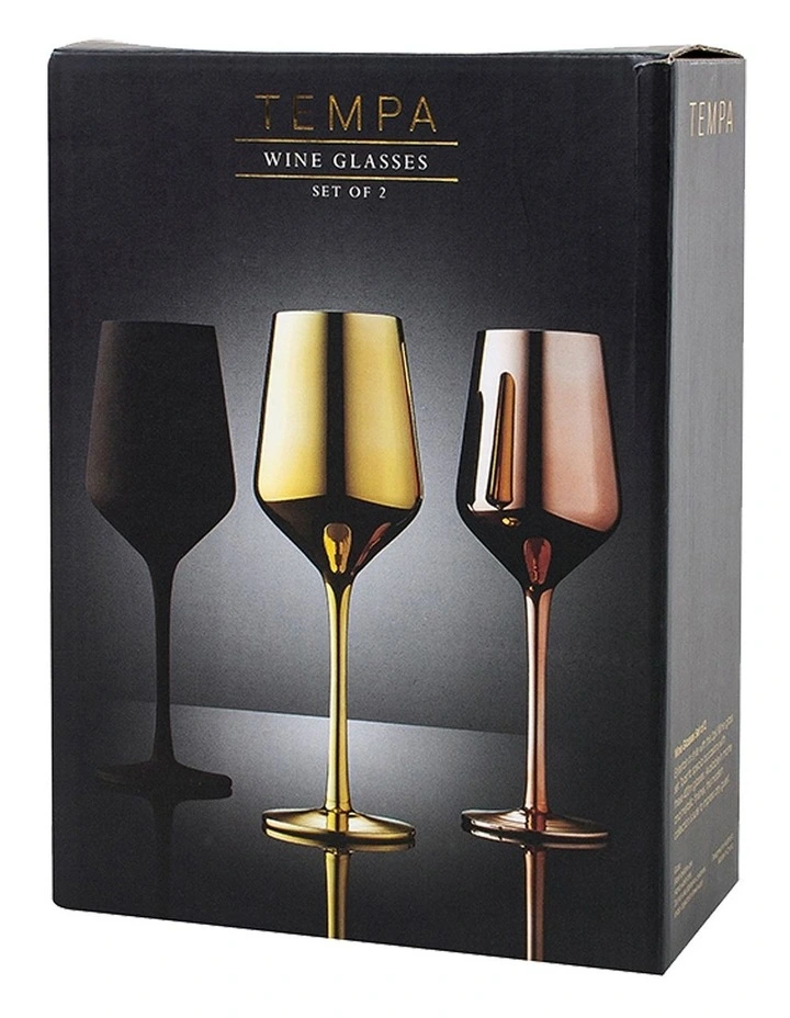 Aurora Wine Glass 2 Pack in Matte Black