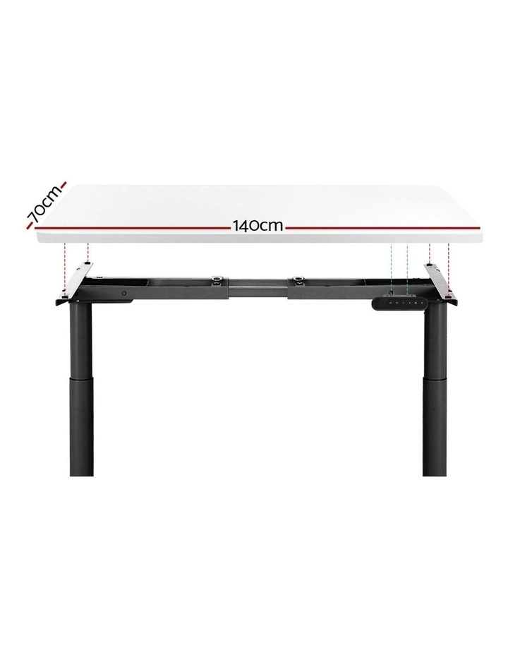 Standing Desk in White/Black