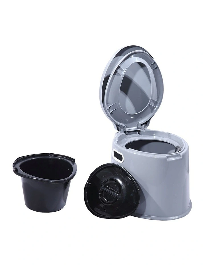 Portable Camping Toilet 6L in Grey