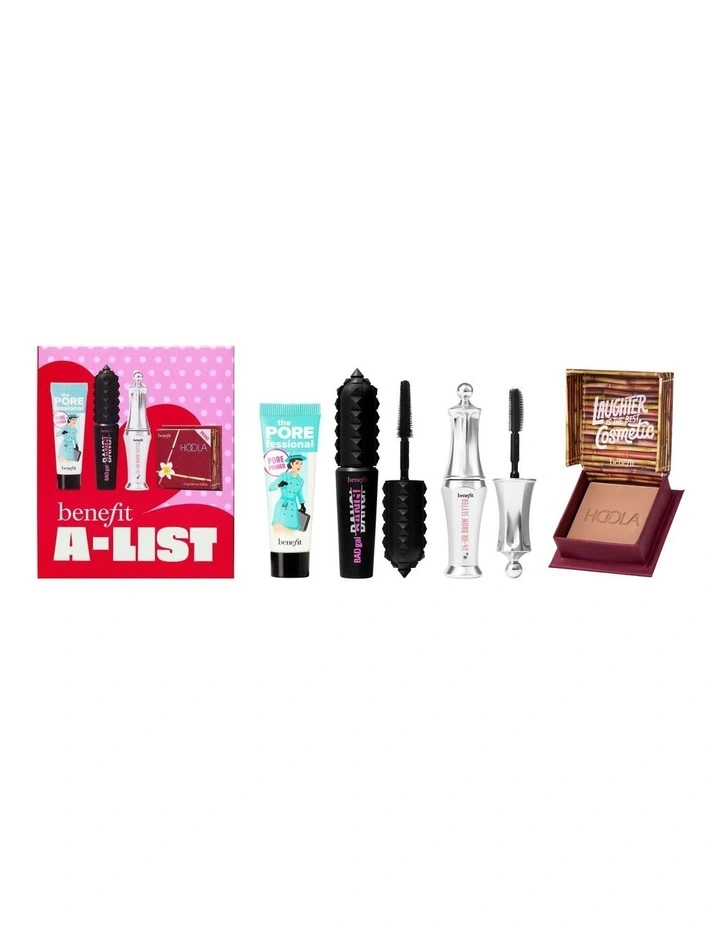 The Benefit A-list Mini Mascara, Brow Setter, Bronzer, and Primer Set