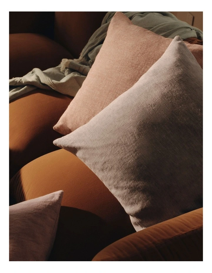 Cove Linen 60x60 Cushion in Toffee